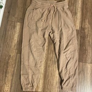 tna tan cozy fleece sweatpants